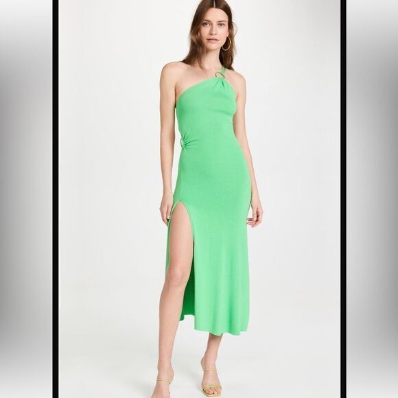 For Love And Lemons Keisha Maxi Dress -Green New Medium - Picture 7 of 16